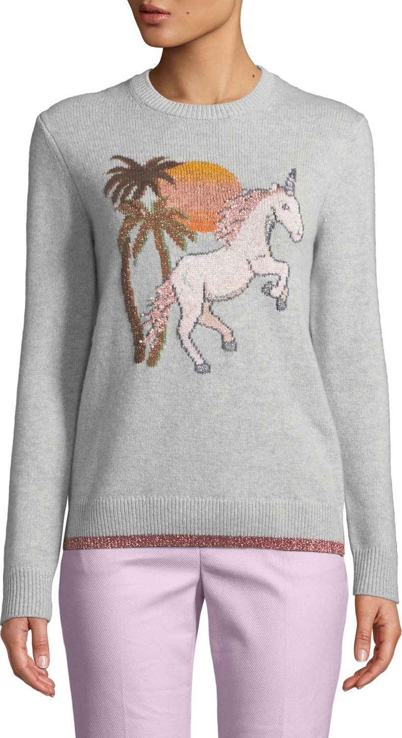 COACH Uni Intarsia Wool-Cashmere Sweater