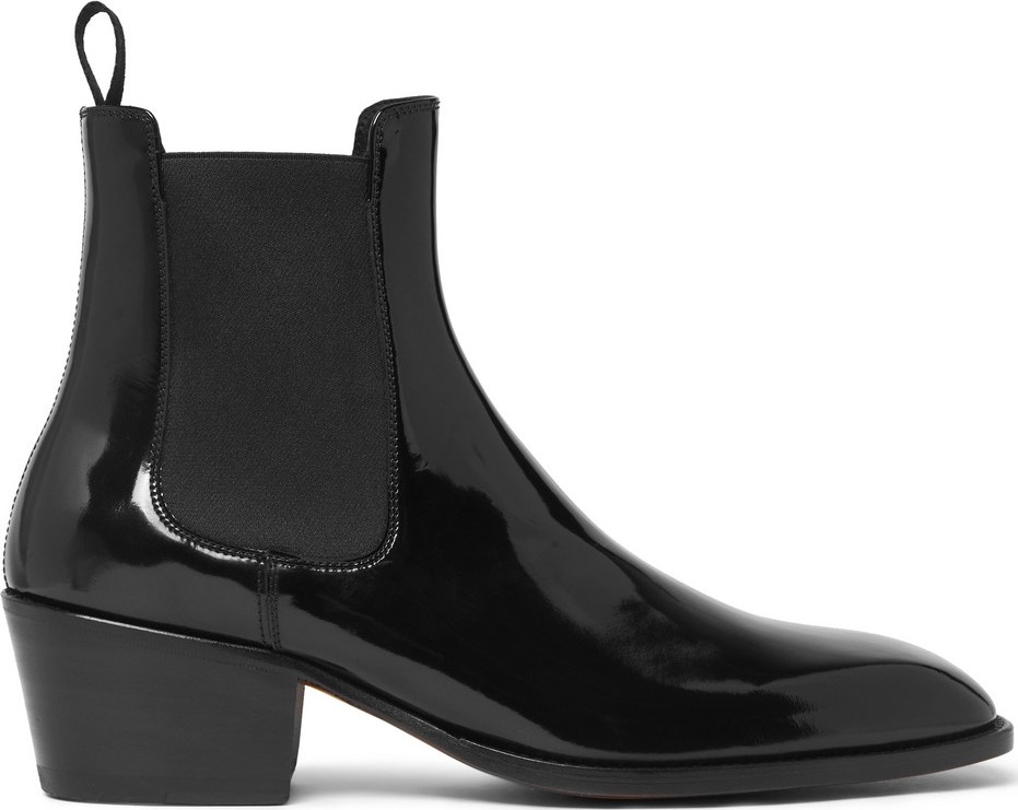TOM FORD Webster Patent-Leather Chelsea Boots