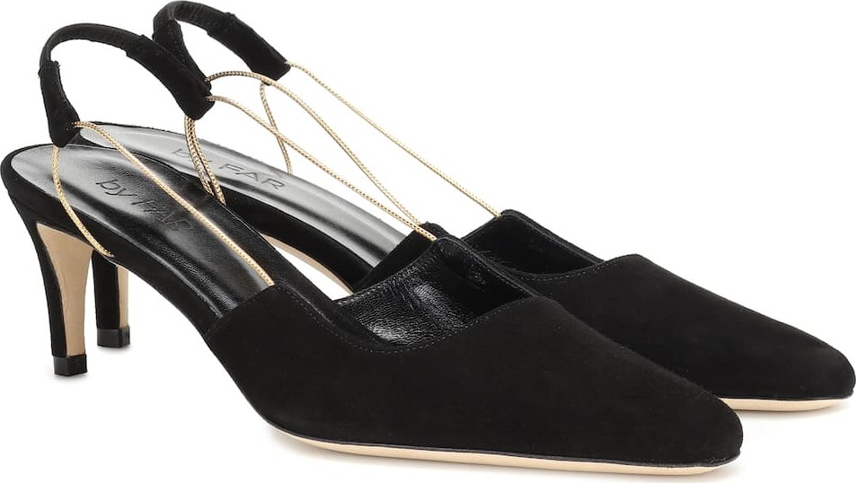 By Far Gabriella suede pumps
