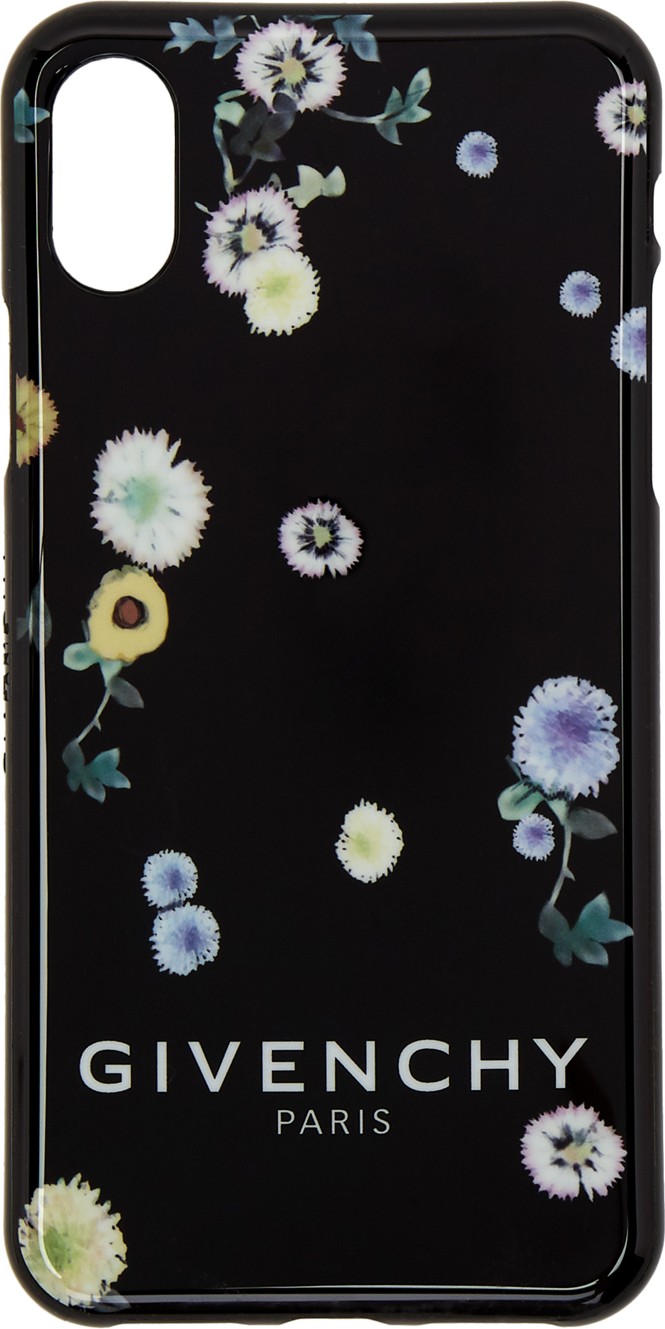 Givenchy Black Bloom iPhone XS Case