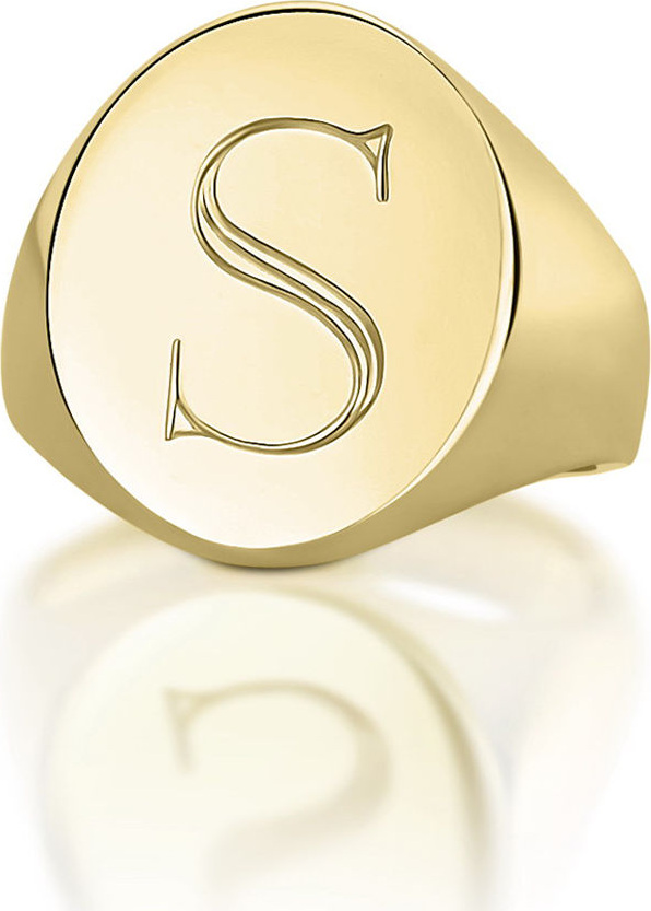 Sarah Chloe Monogrammed Pinky Signet Ring