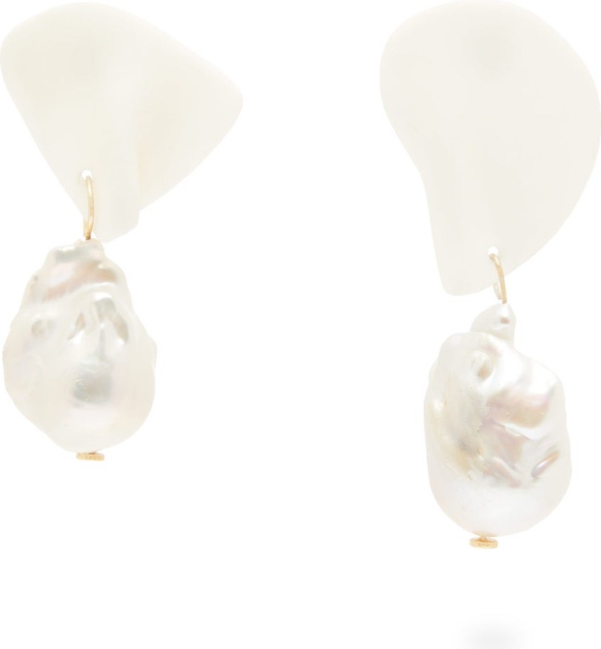 Completedworks Table Talk pearl & 14kt gold-vermeil earrings