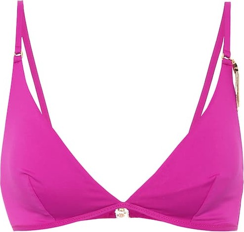 Stella McCartney Embellished triangle bikini top