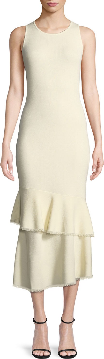 Theory Nilimary Prosecco Knit Midi Dress