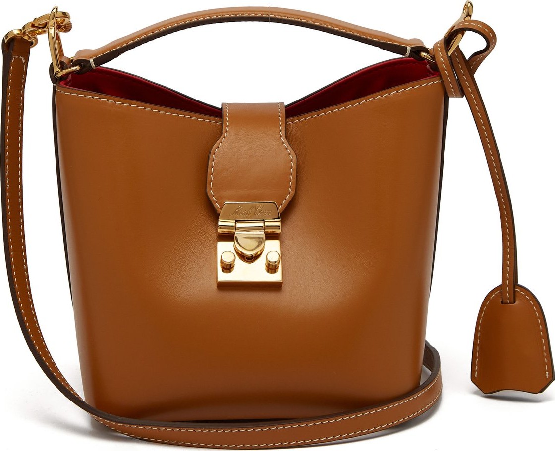 Mark Cross Murphy smooth-leather mini bucket bag