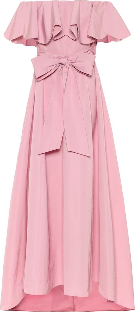 Valentino Off-the-shoulder cape gown