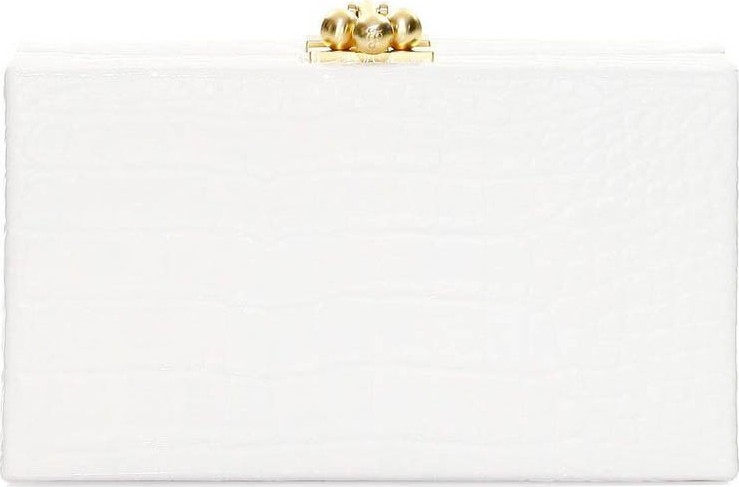 Edie Parker Jean Box Croc Clutch Edie Parker Jean Box Croc Clutch
