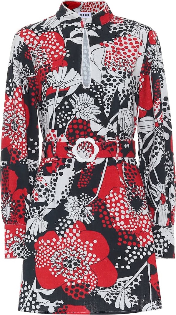 RIXO LONDON Michelle floral cotton minidress