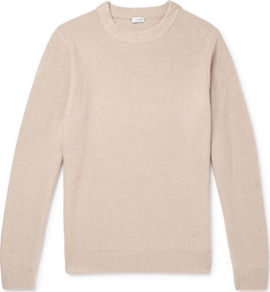 Caruso Mélange Wool and Cashmere-Blend Sweater