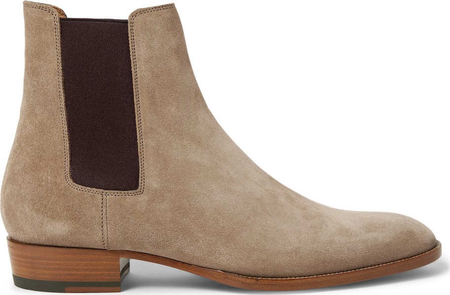 Saint Laurent Wyatt Suede Chelsea Boots