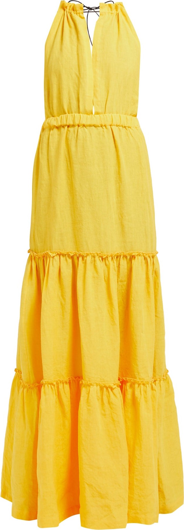 On the Island Molakai halterneck linen maxi dress