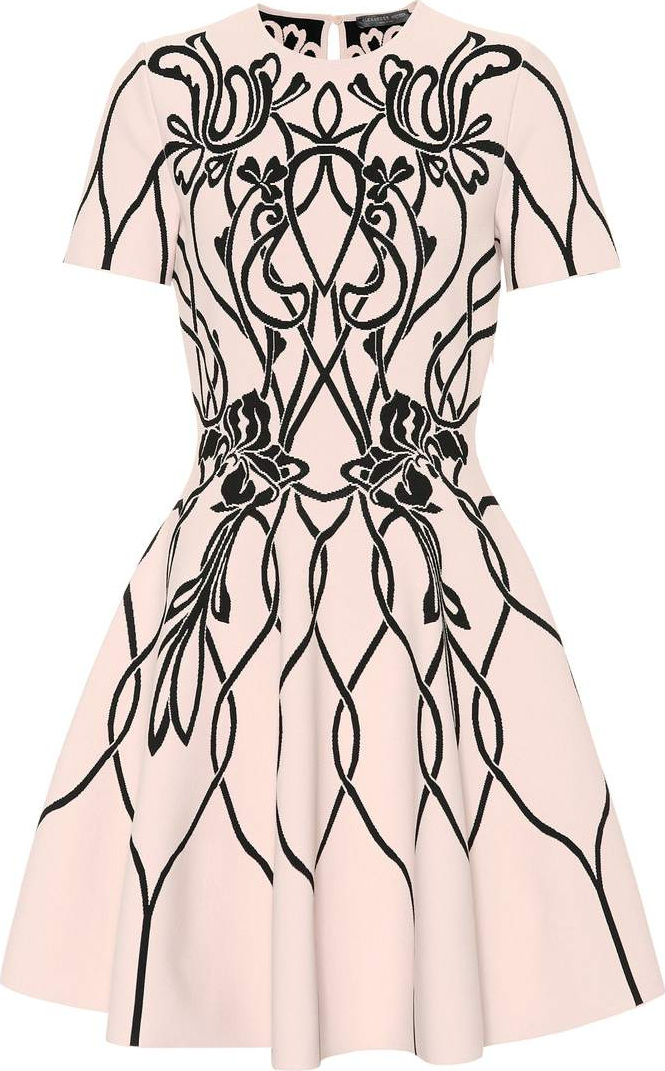 Alexander McQueen Floral knit dress