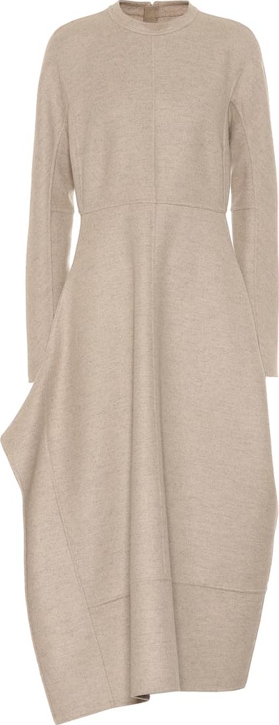 Jil Sander Wool midi dress