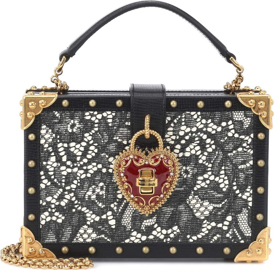 Dolce & Gabbana My Heart leather box clutch