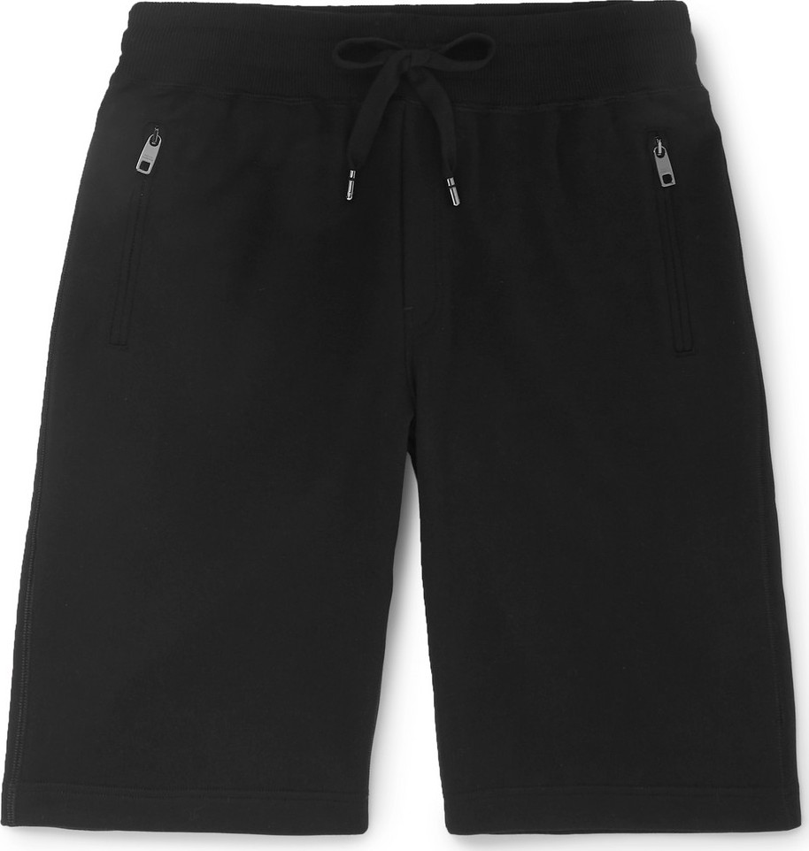 Dolce & Gabbana Loopback Cotton-Jersey Shorts
