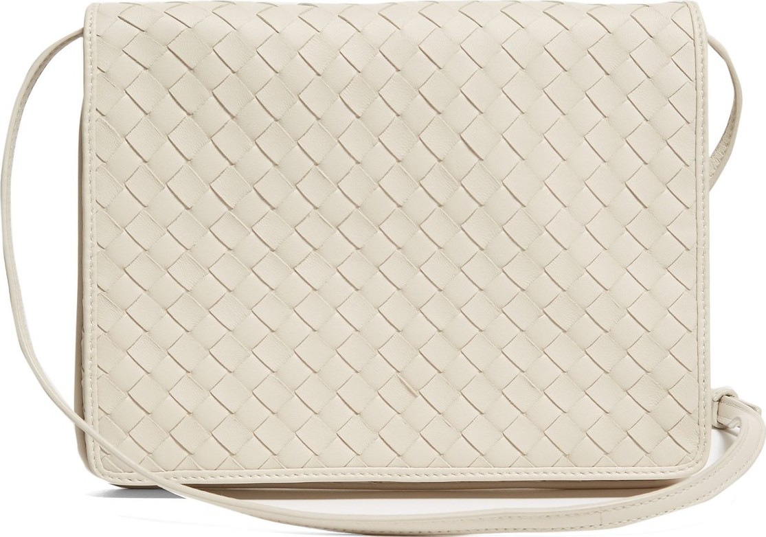 Bottega Veneta Intrecciato-woven leather cross-body bag