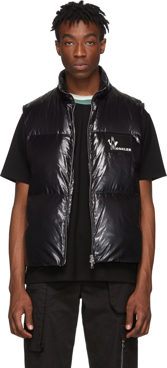 Moncler Black Down Banker Vest