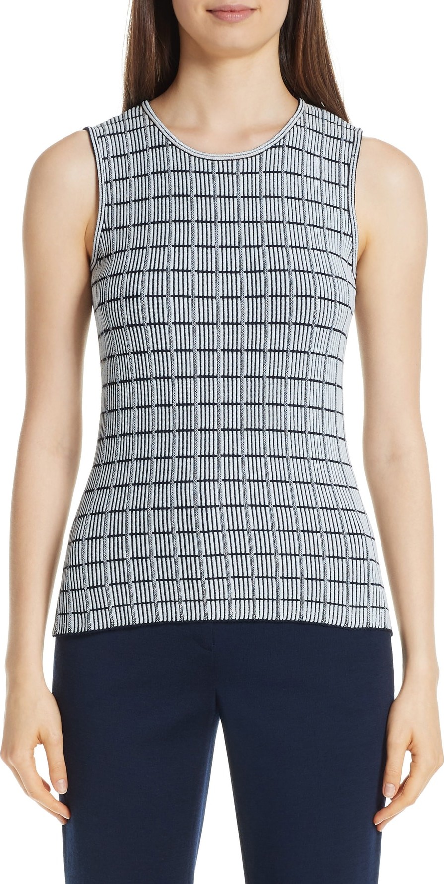 St. John Ottoman Knit Shell