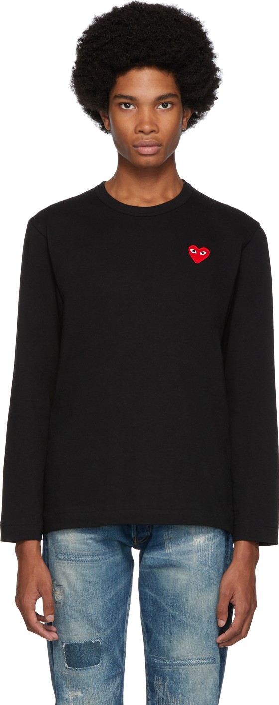 Comme Des Garcons PLAY Black Heart Patch T-Shirt