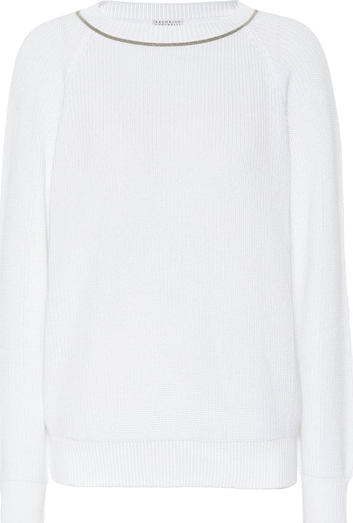 Brunello Cucinelli Embellished cotton sweater