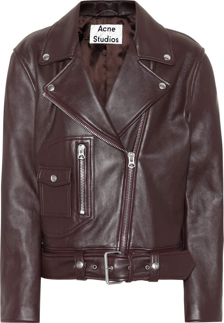 Acne Studios Boxy Biker leather jacket