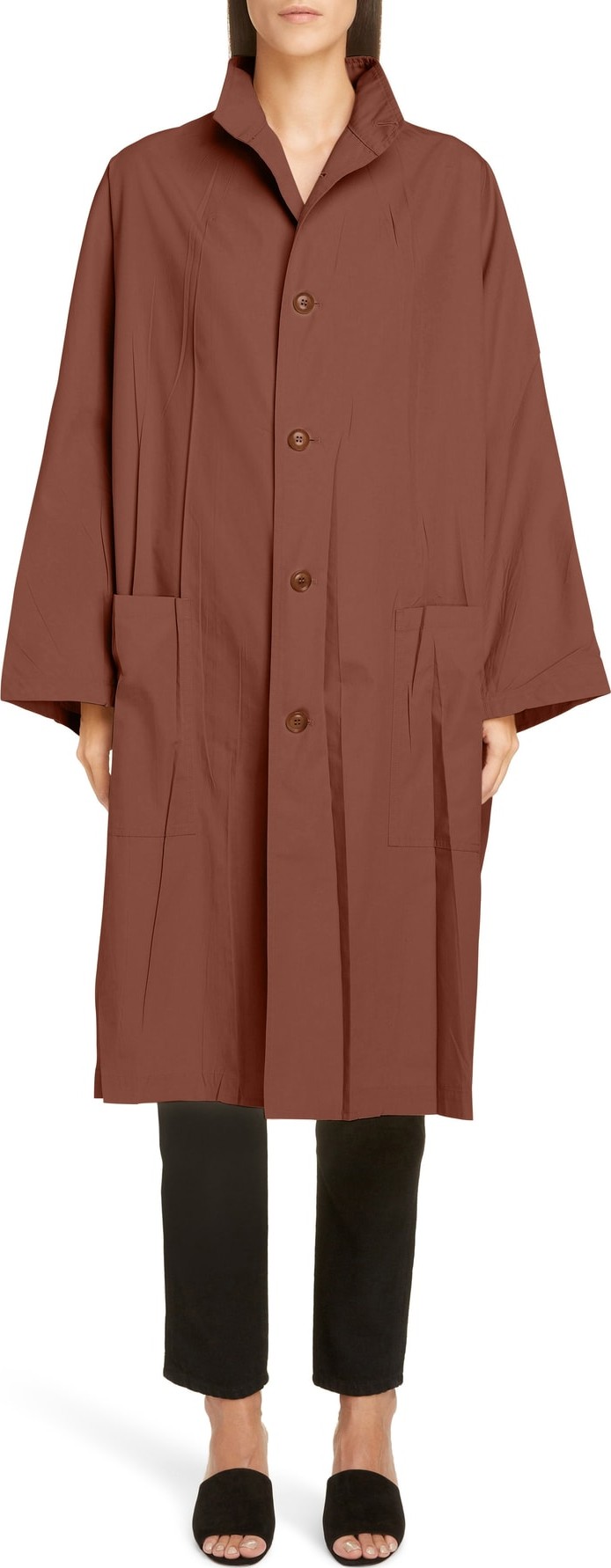 Y's By Yohji Yamamoto Wrinkled Coat