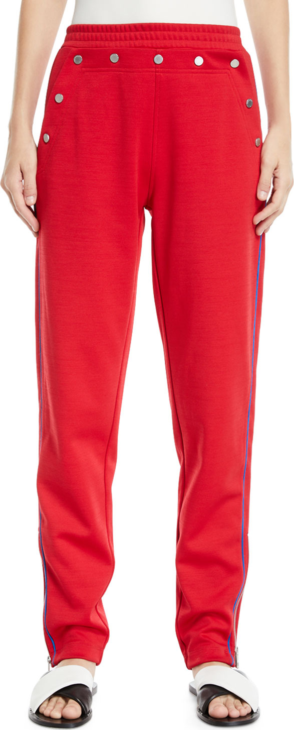 Rag & Bone Naval Snap Pull-On Track Pants