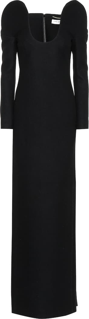 Saint Laurent Drap de laine column dress