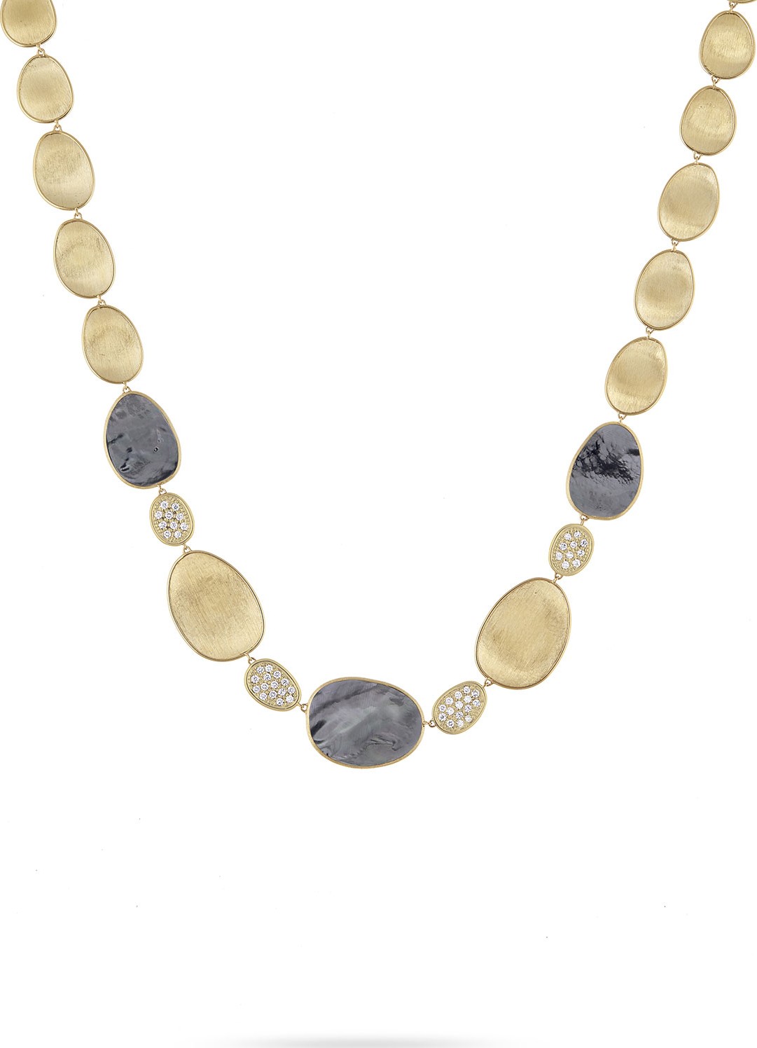 Marco Bicego 18k Lunaria Mother-of-Pearl & Diamond Necklace