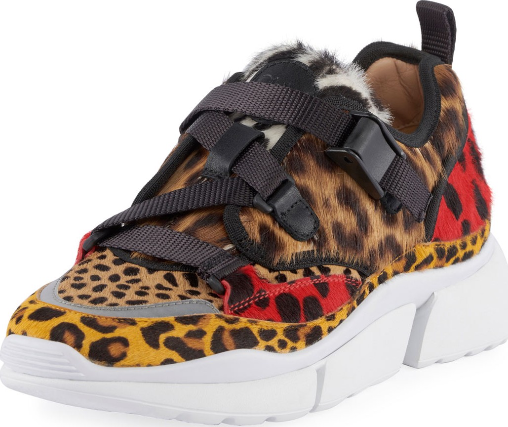 Chloe Animal Print Platform Sneaker