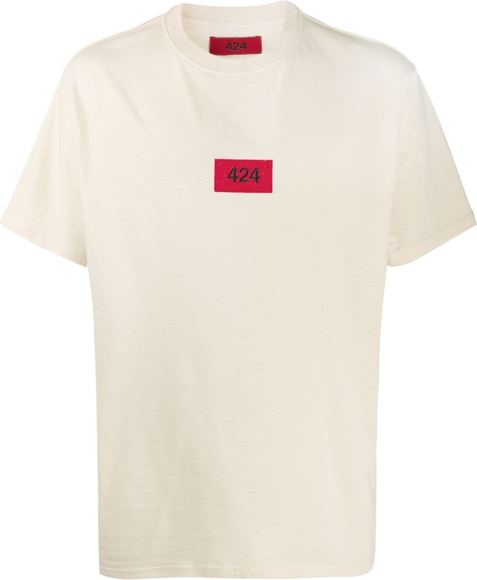 424 Fairfax Logo-embroidered crew neck T-shirt