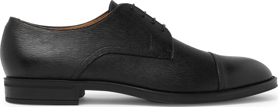 HUGO BOSS Coventry Textured-Leather Derby Shoes