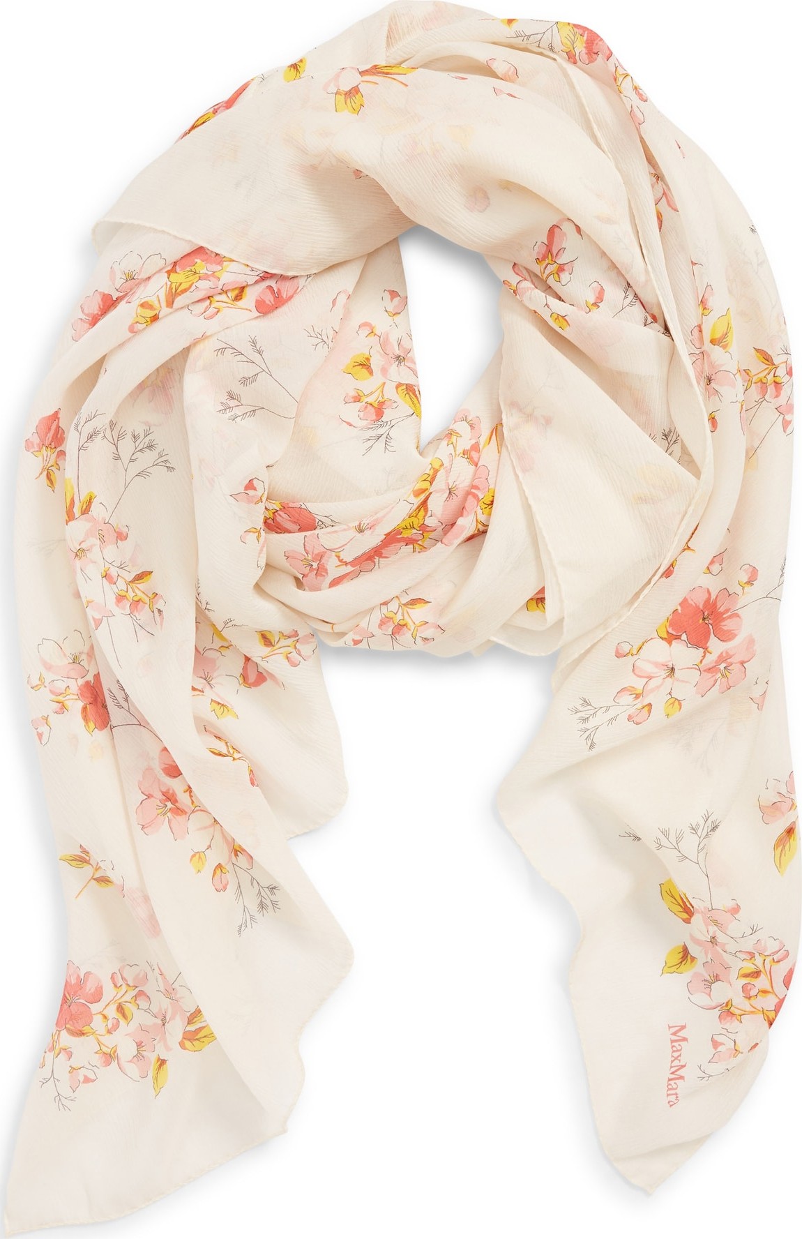 Max Mara Clown Silk Scarf