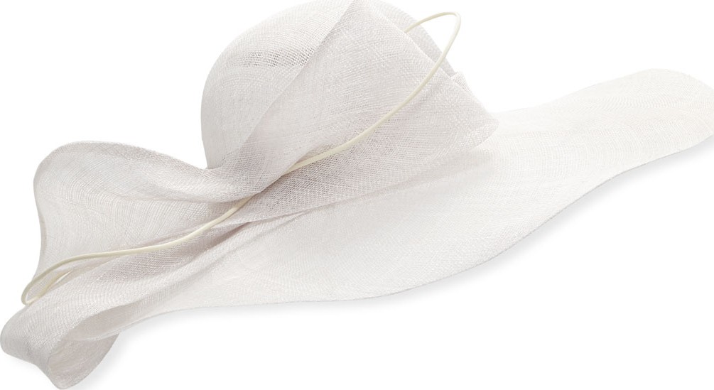 Marzi Capelina Sisal Hat w/ Orbit Brim