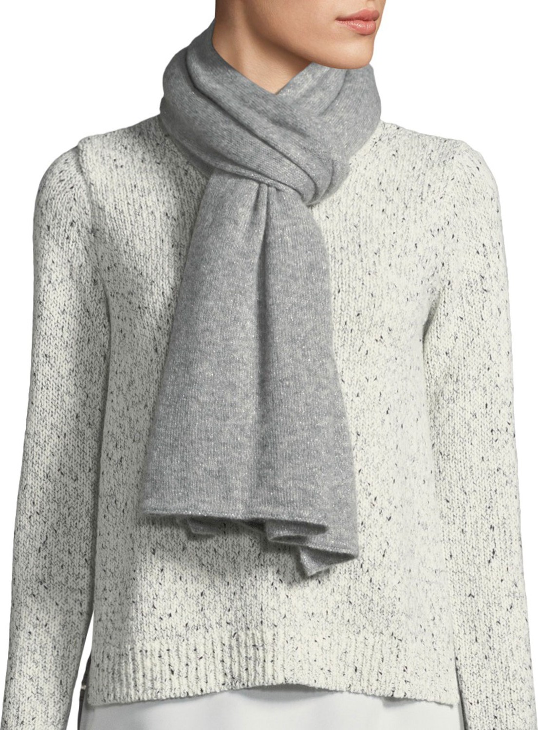 Il Borgo Heavyweight Metallic Cashmere/Silk Scarf
