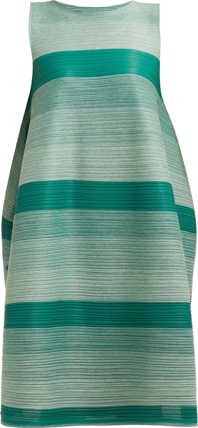 Pleats Please By Issey Miyake Log faded stripe pleated dress