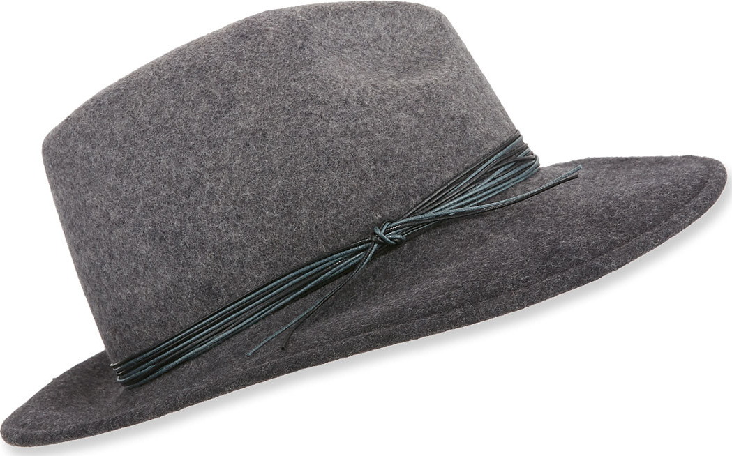 Marzi Wool Fedora Hat w/ Ombre Rope Detail