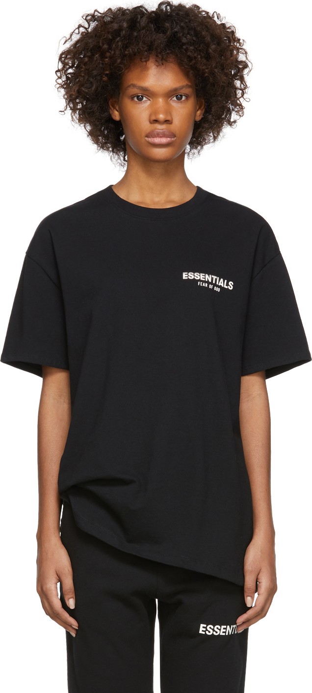 Essentials Black Logo T-Shirt
