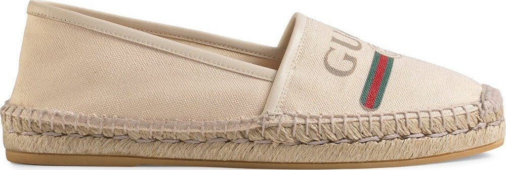 Gucci Logo Canvas Espadrille