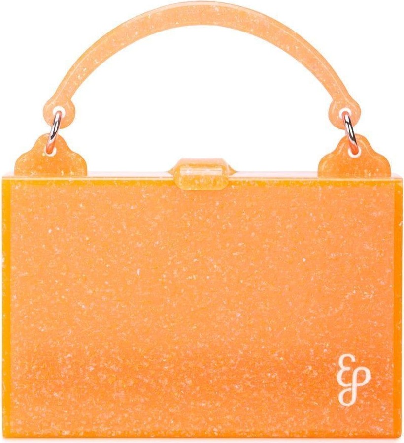 Edie Parker Orange small box bag