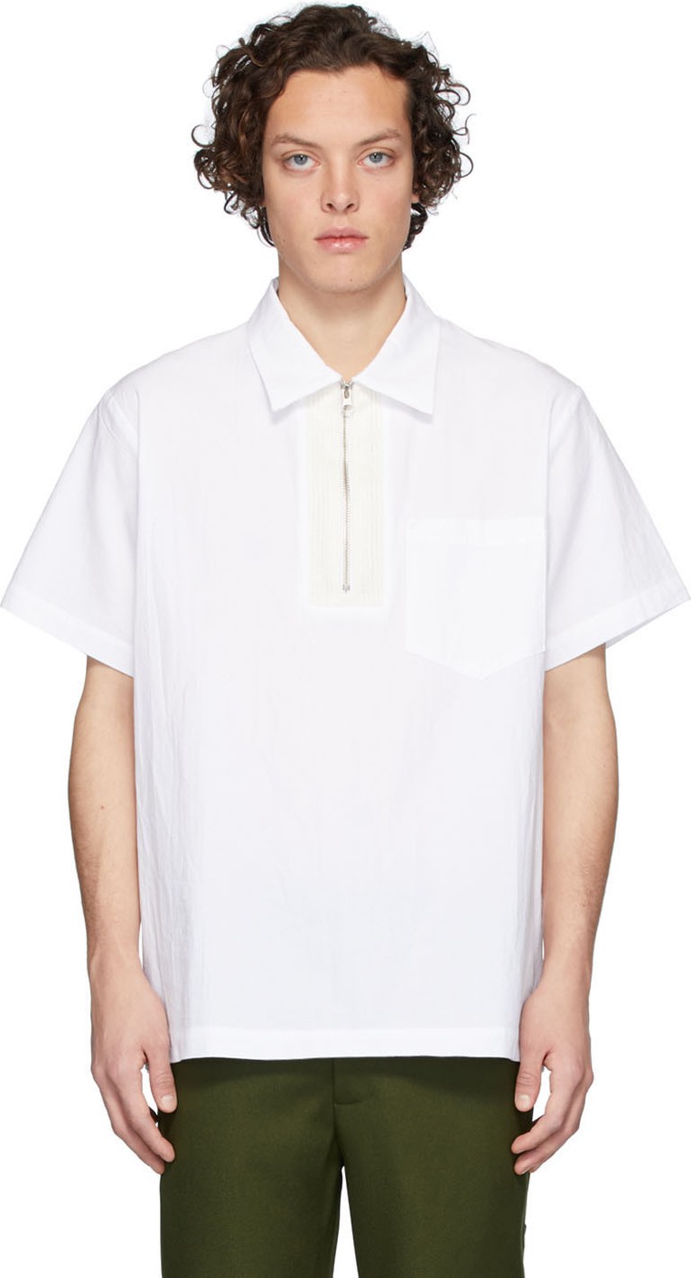 Goodfight White Intake Work Short Sleeve Shirt