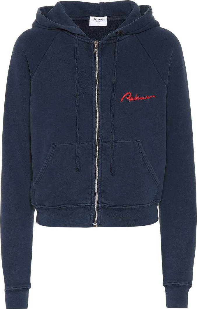 RE/DONE Cotton zip hoodie
