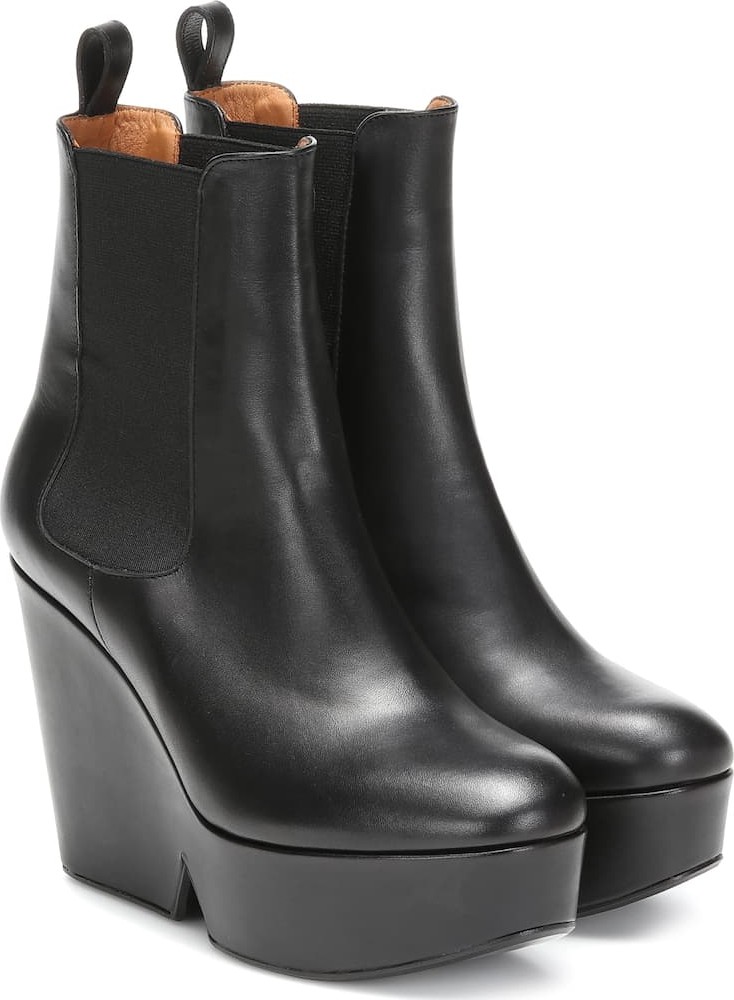 Robert Clergerie Beatrice platform wedge ankle boots