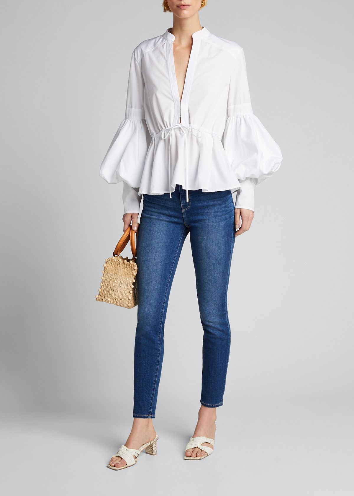 L'AGENCE Margot High-Rise Skinny Crop Jeans