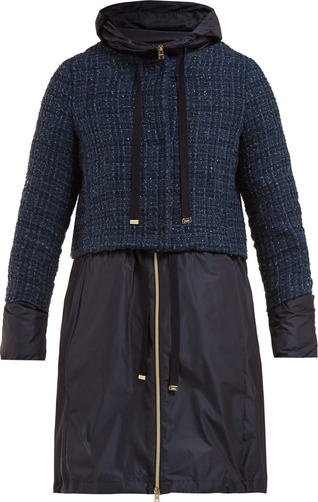 Herno Double-layer tweed boucle coat