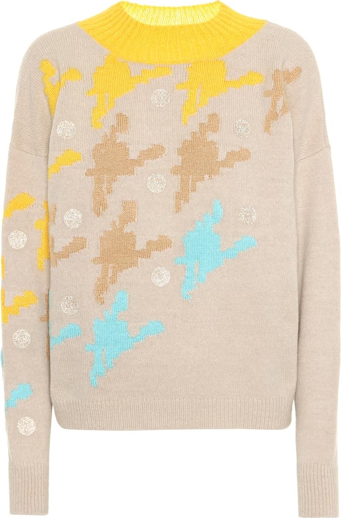 DELPOZO Cashmere and wool-blend sweater