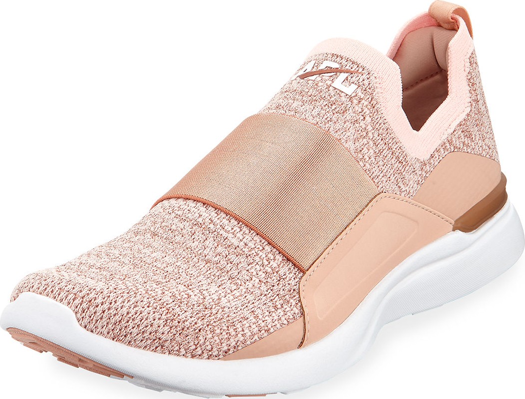 Athletic Propulsion Labs Techloom Bliss Metallic Knit Slip-On Running Sneakers