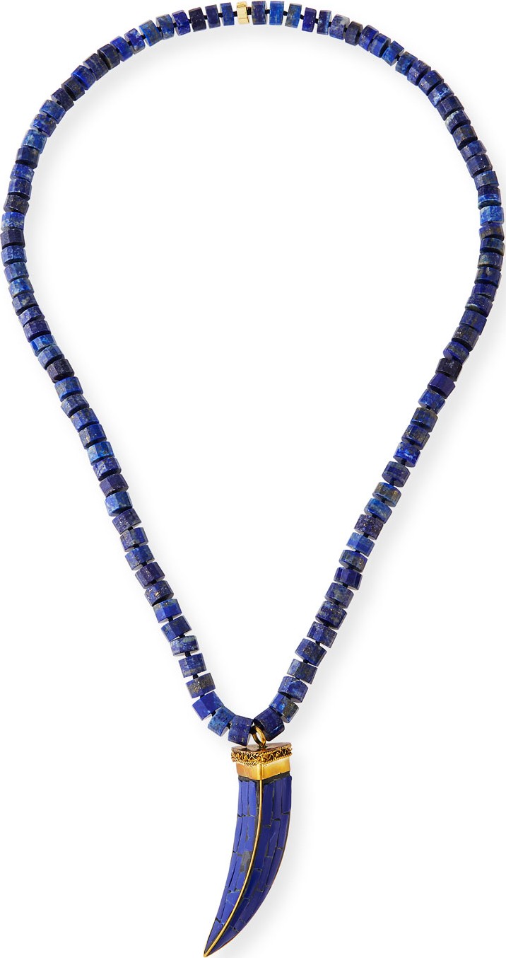 NEST Jewelry Lapis Tusk Pendant Necklace, 37"