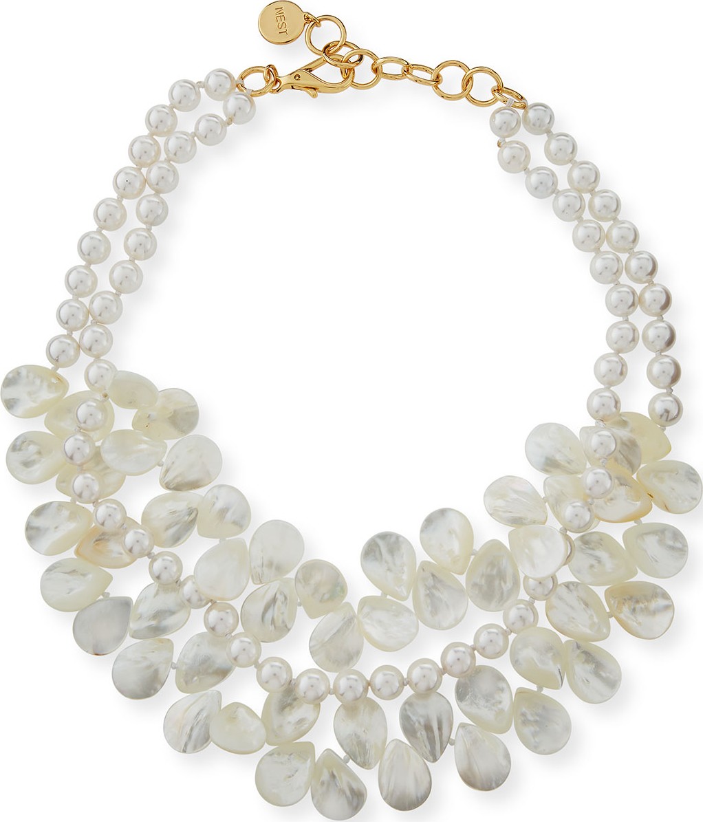 NEST Jewelry Two-Strand Mother-of-Pearl Necklace