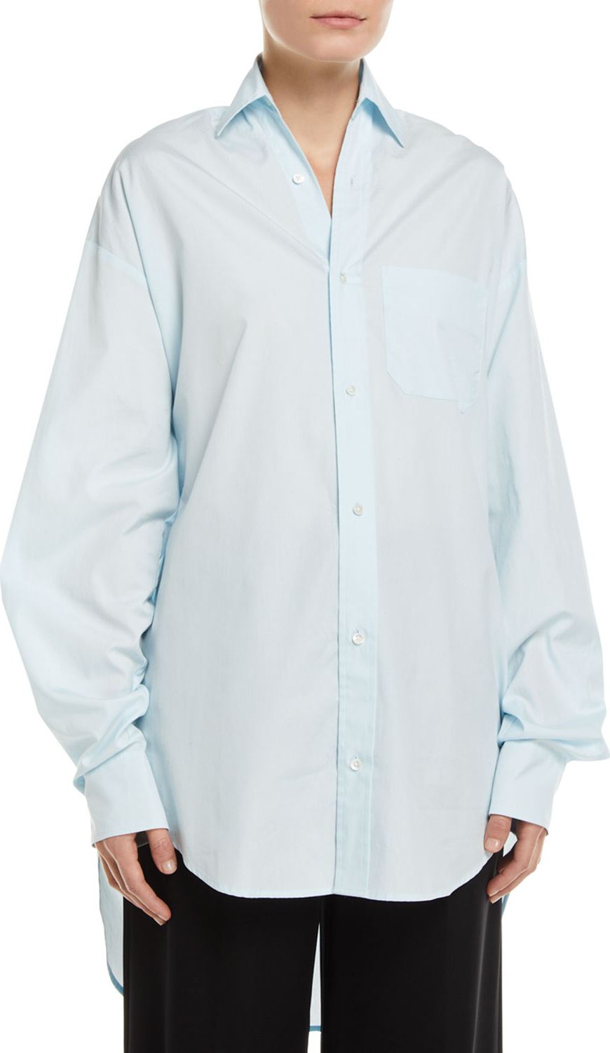 Vince Oversized Classic Button-Down Shirt